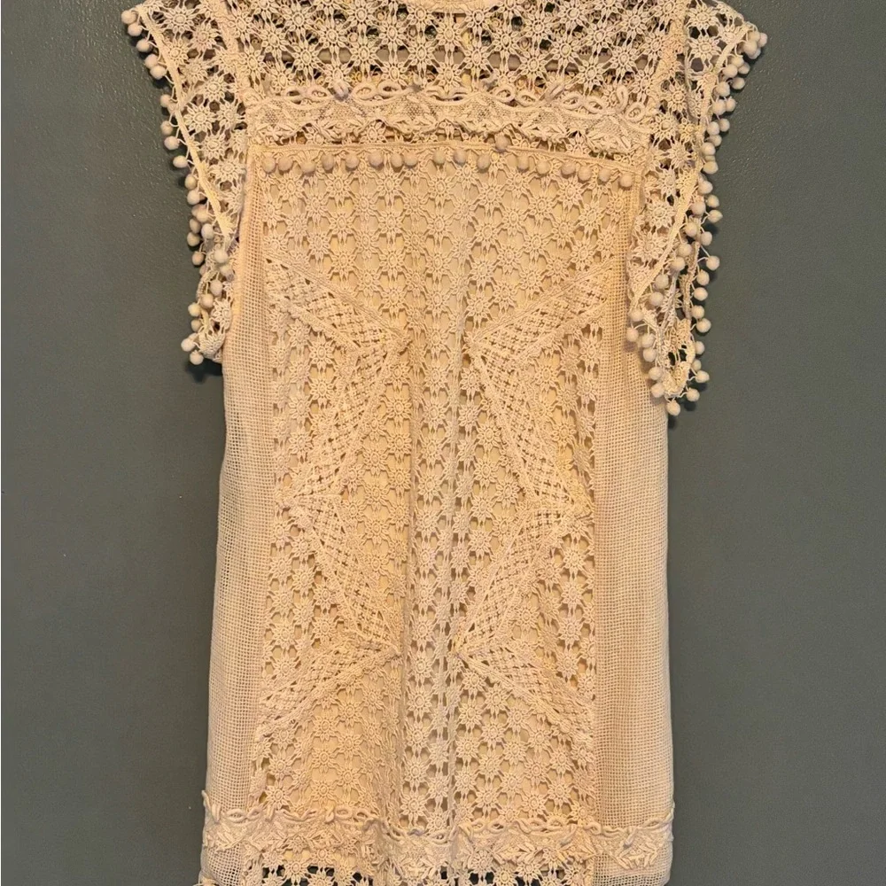 Revolve Tularosa Short Lace PomPom Dress - Picture 2 of 9